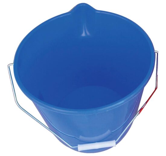 SEAU GRADUÉ 12 LITRES, BLEU, AVEC BEC VERSEUR