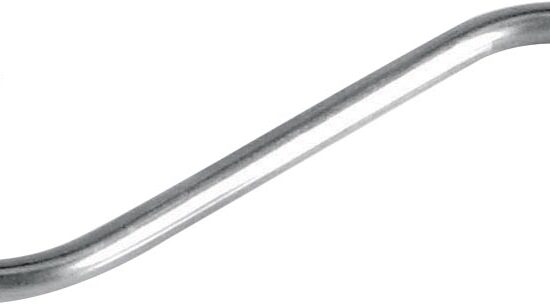BOITE DE 10 PCS CROCHET INOX 304 POLI 2 POINTES L-180 MM D.6 MM