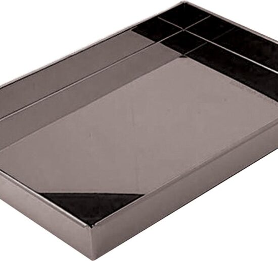 CAISSE A GENOISE INOX BORDS DROITS