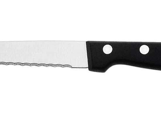 COUTEAU A STEACK MICRO-DENTE - MANCHE NOIR L-100