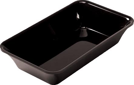 PLAT RECTANGULAIRE PLEXIGLAS NOIR GN1/4