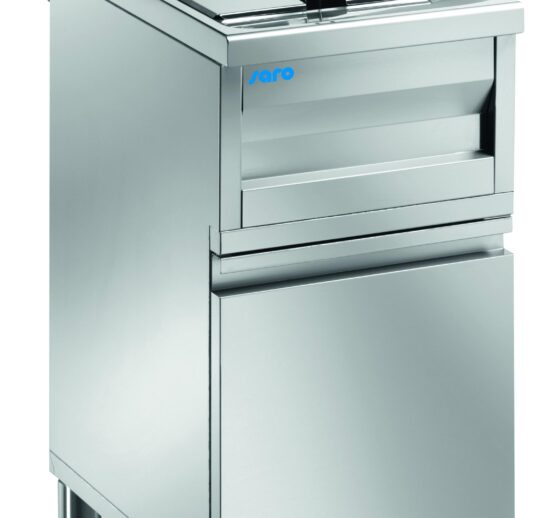 FRITEUSE SUR PIETEMENT FERME ELECTRIQUE AVEC ROBINET DE VIDANGE, 1 CUVE DE 12L