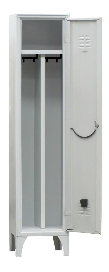 VESTIAIRE INDUSTRIE SALISSANTE ACIER SUR PIEDS, 1 CASE, COULEUR GRISE RAL7035