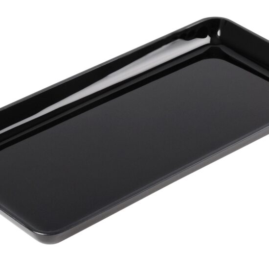 PLAT VITRINE EN ABS NOIR