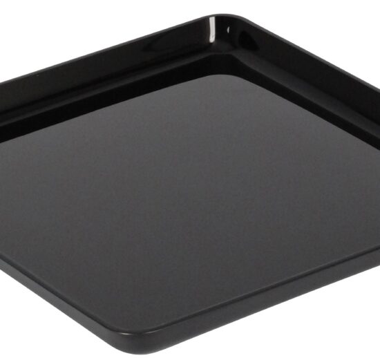 PLAT VITRINE EN ABS NOIR