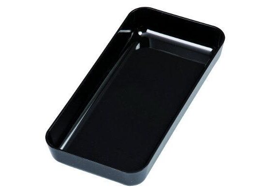 PLAT VITRINE EN ABS NOIR