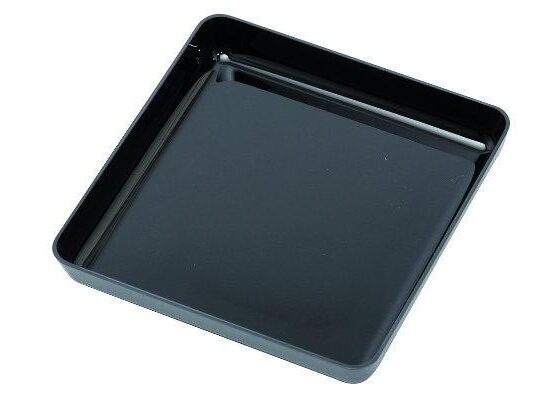 PLAT VITRINE EN ABS NOIR