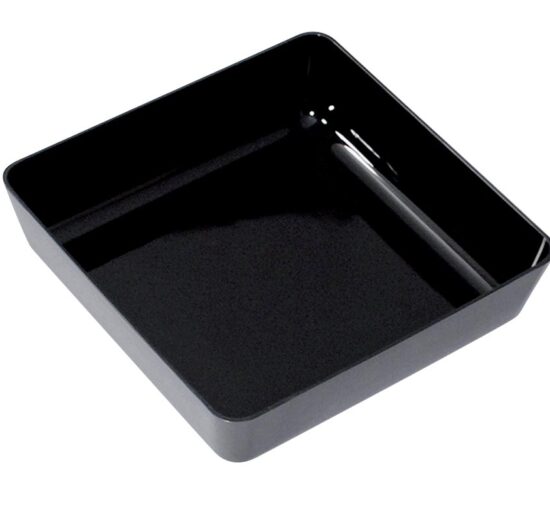 PLAT VITRINE EN ABS NOIR