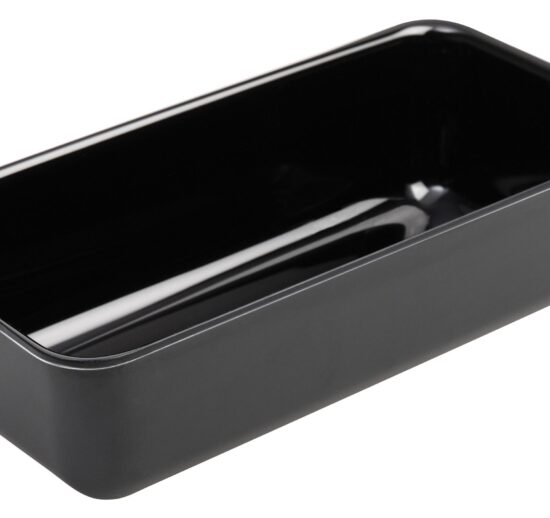 PLAT VITRINE EN ABS NOIR