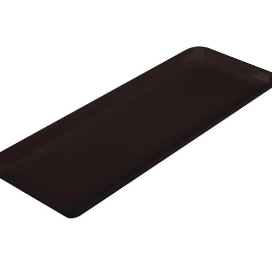 PLAT RECTANGULAIRE PLEXIGLAS NOIR GN3/7