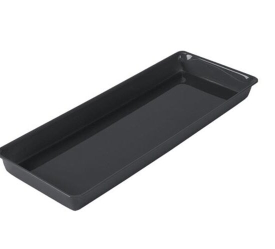 PLAT RECTANGULAIRE PLEXIGLAS NOIR GN3/7