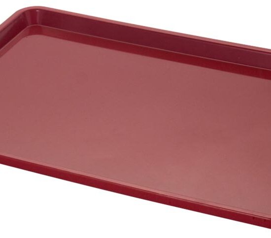 PLATEAU DE SERVICE 600X400 MM ABS ROUGE -20/+80°C