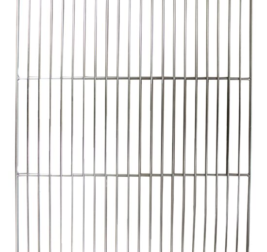 GRILLE INOX 800X600 MM, 31 FILS D.3 MM L 800 MM 3 TRAVERSES D.7 MM L 600 MM