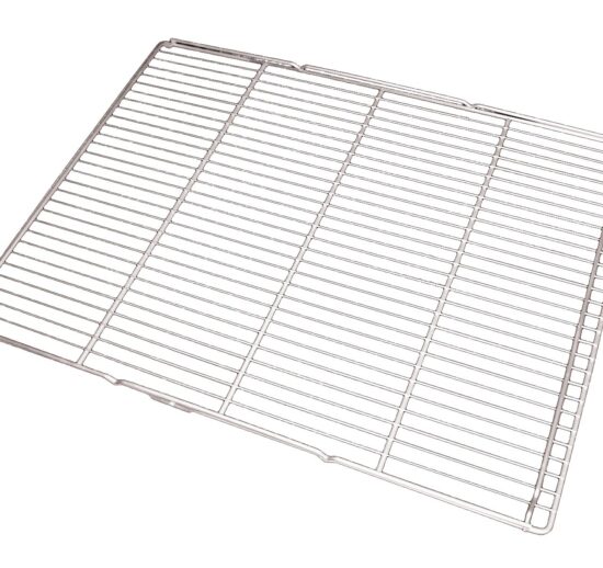 GRILLE INOX 800X600 MM, 22 FILS D.2.4MM L-800 MM 2 TRAVERSES D. 6 MM L-600 MM, 2 BUTEES D.6 MM