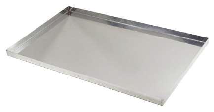 PLAQUE PATISSIERE INOX GN1/1, EP.10/10E BORDS DROITS A 90°