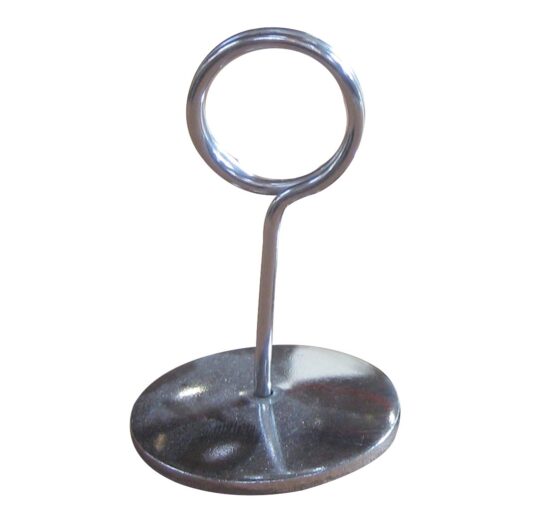 PORTE ETIQUETTE EN INOX H.50MM EN UNITE