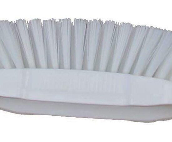 BROSSE TONNEAU PAPILLON 245 MM FIBRE POLYESTER COULEUR BLANCHE, SUPPORT POLYPROPYLENE