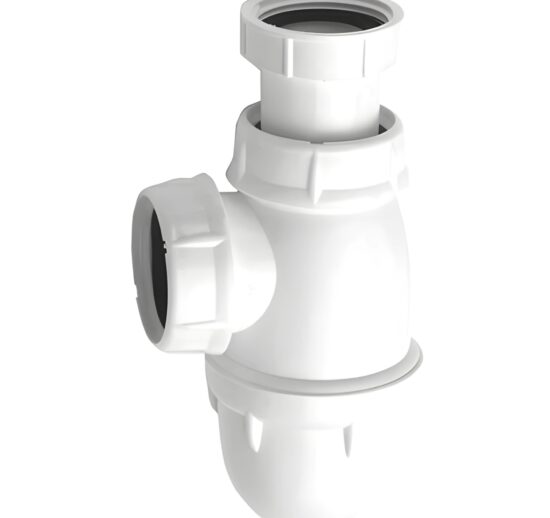 SIPHON PLASTIQUE G.1 1/2 (Ø40 MM) A TUBE REGLABLE DE 137 A 177 MM