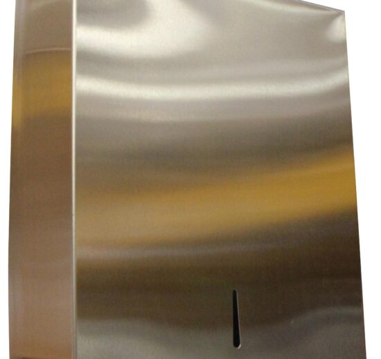 DISTRIBUTEUR INOX MURAL ESSUIE-MAINS PLIES EN COUCHE, FERMETURE A CLE