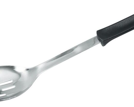 CUILLERE DE SERVICE INOX PERFOREE AVEC MANCHE POLYPROPYLENE