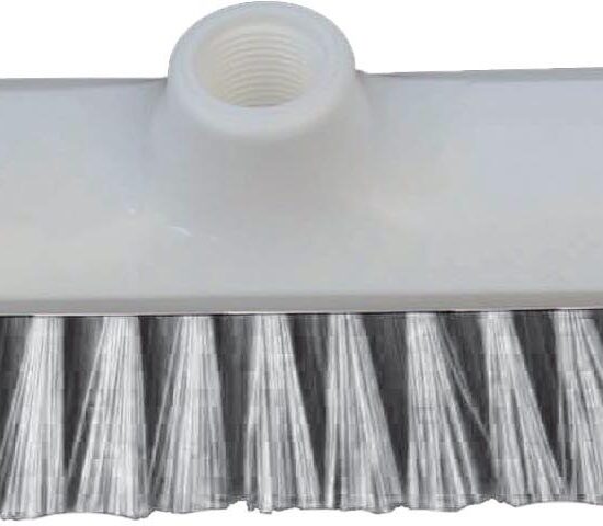 BALAI 290 MM 1/2 DUR, FIBRE POLYESTER COULEUR BLANCHE, SUPPORT POLYPROPYLENE