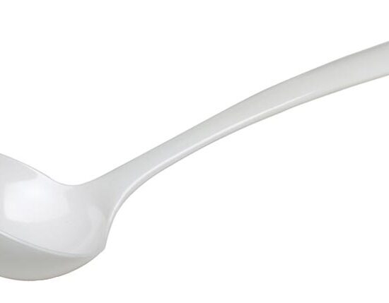 CUILLERE A SOUPE MELAMINE BLANCHE