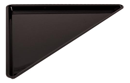 PLAT PLEXIGLAS NOIR TRIANGLE 270/270X365X17MM