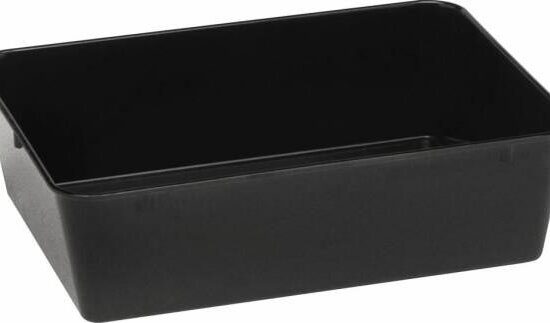 PLAT DE PRESENTATION MELAMINE NOIR RESISTANT A -20/+70°C