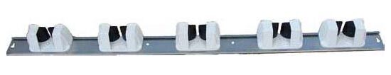 PORTE OUTILS INOX L-900 MM, POUR 5 MANCHES D.9 A 35 MM