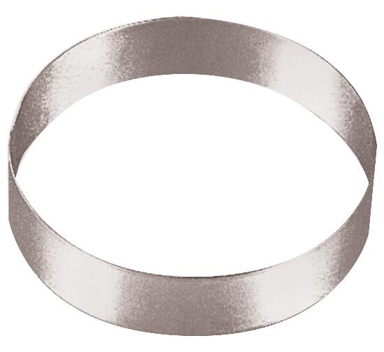 CERCLE A ENTREMETS INOX DIAMETRE 200 MM