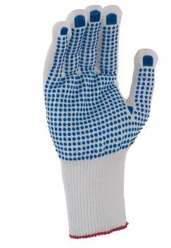 GANT TRICOTE POLYAMIDE AVEC FIL COTON INTERIEUR PAUME PICOT PVC 21.5CM T.07 (LA PAIRE)