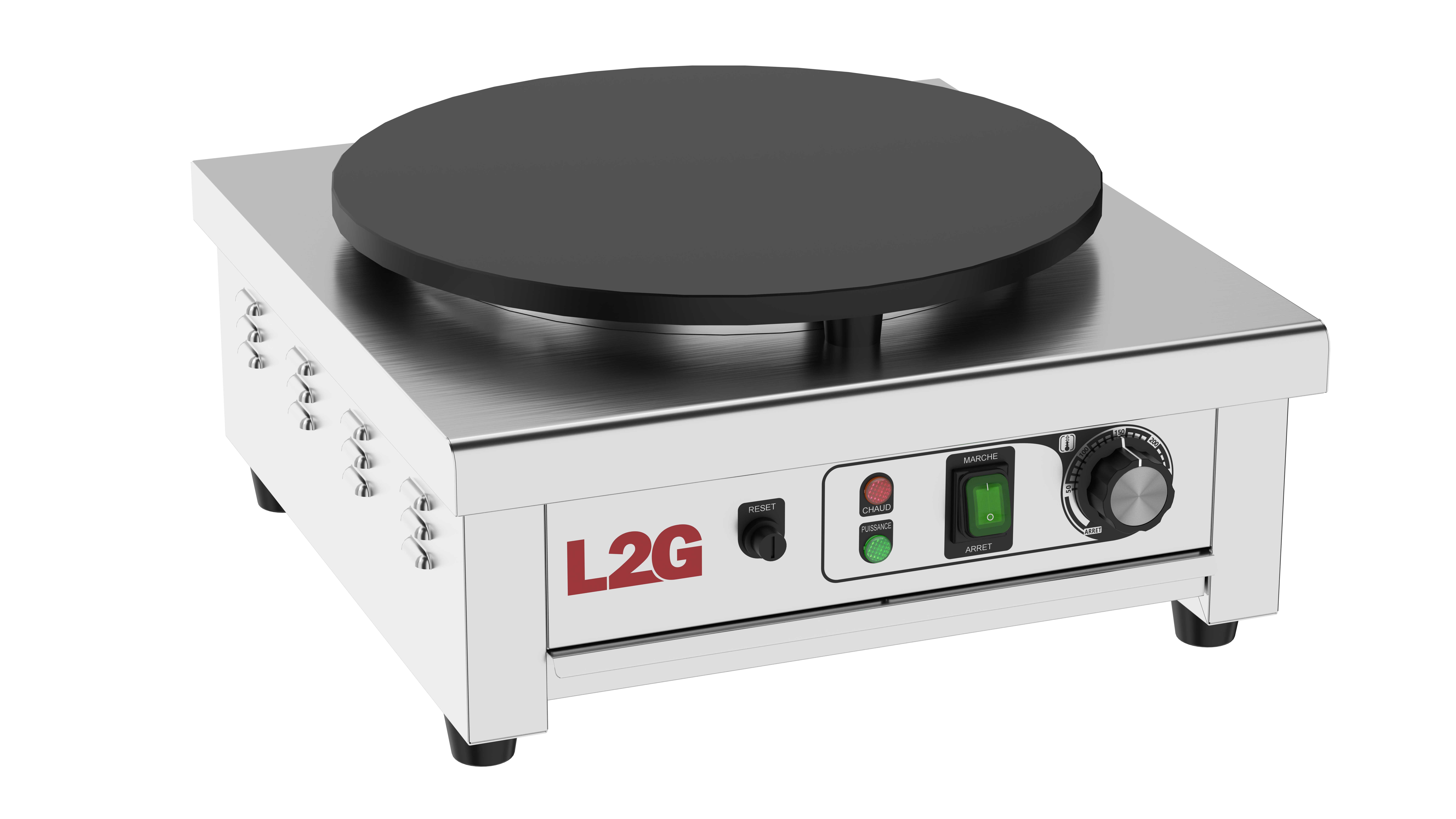 TABLE DE POUSSAGE INOX 304, AVEC GRILLE PERFOREE AMOVIBLE, 1 BAC DE RECUPERATION GN1/1-100