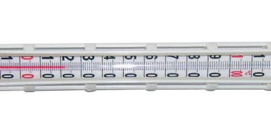 THERMOMETRE CONFISEUR EN GAINE GRISE +80/+200°C