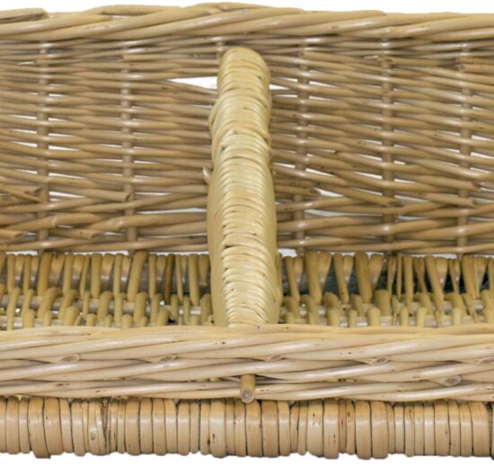 PANIERE OSIER BLANC SAUCISSON 495X300MM ARRIERE 140MM AVANT 50MM