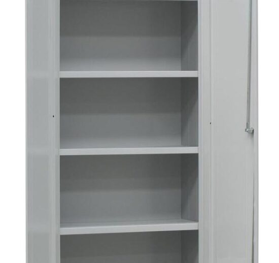 ARMOIRE DE RANGEMENT SANS PIEDS, 2 PORTES BATTANTES SERRURE A CLE