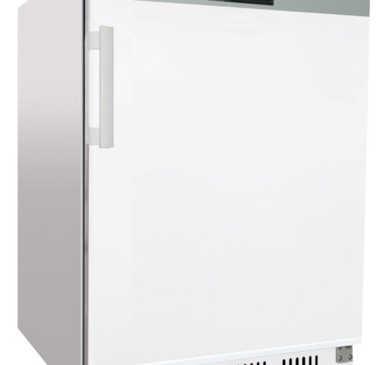 ARMOIRE REFRIGEREE BLANCHE, +2/+8°C AVEC 2+1 CLAYETTES, FERMETURE A CLE,