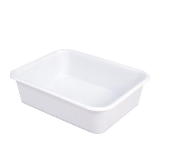 BAC A PATONS RECTANGLE 20 LITRES OU 8 KG DE PATE EN PEHD, COULEUR BLANCHE