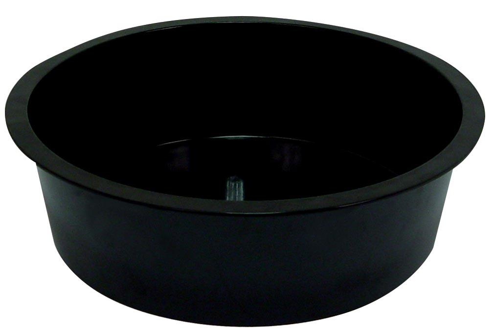 BAC ROND MELAMINE COULEUR NOIRE 4.5L Ø307XH-90