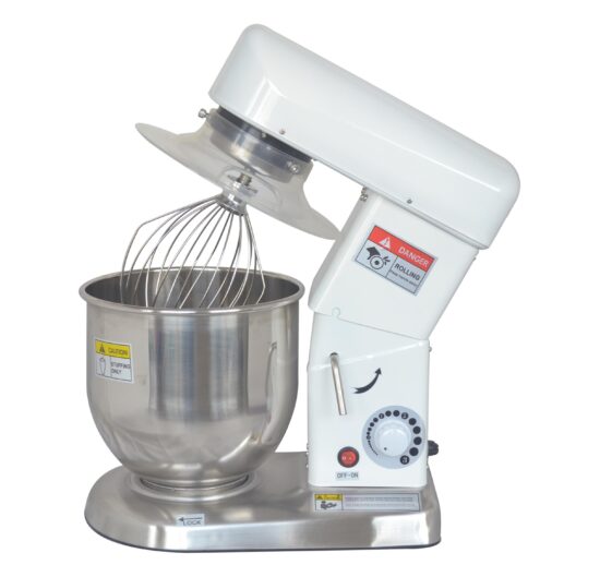BATTEUR MELANGEUR 5L COULEUR BLANCHE TETE RELEVABLE, LIVRE AVEC 3 OUTILS