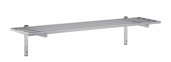 ETAGERE MURALE INOX TUBULAIRE CONSOLES FIXES