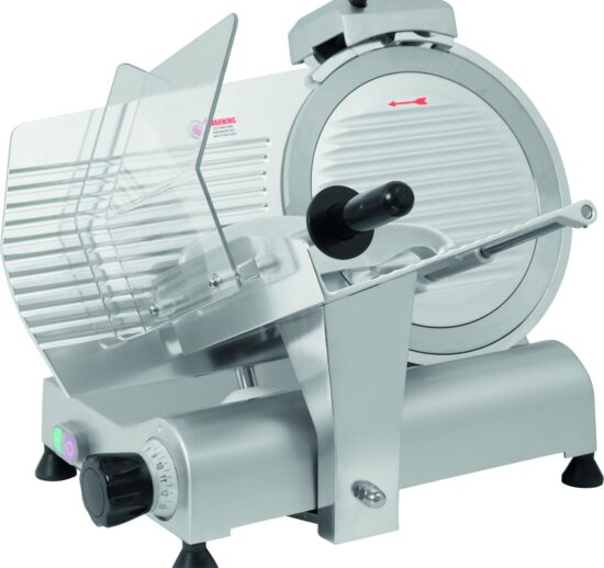 TRANCHEUR ALUMINIUM A COURROIE, LAME DIAM. 300 MM AVEC AFFUTEUR FIXE, CAP. DE COUPE 225X270 MM