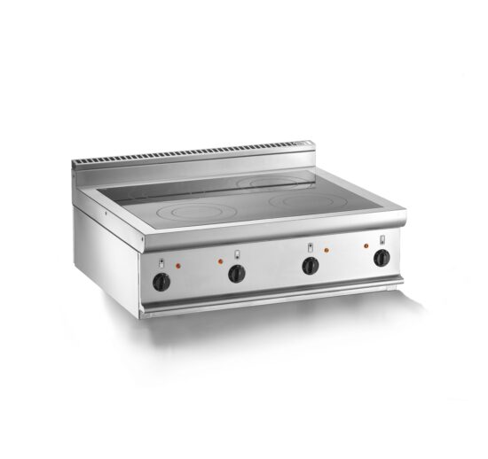 FOURNEAU ELECTRIQUE VITROCERAMIQUE A POSER 4 PLAQUES 4X2.5 KW