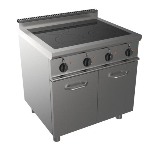 FOURNEAU ELECTRIQUE VITROCERAMIQUE SUR PLACARD FERME 4 PLAQUES 4X2.5 KW