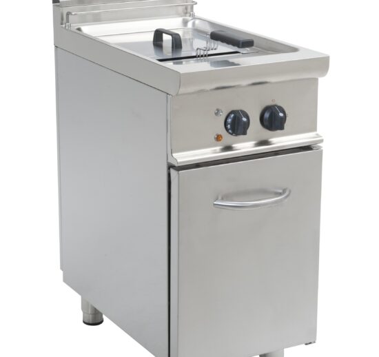FRITEUSE ELECTRIQUE INOX 304, 1 CUVE 17L, 1 PANIER FOURNI, PROD.15KG-H