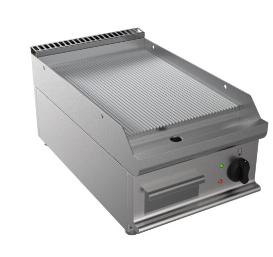 FRY-TOP ELECTRIQUE NERVUREE A POSER ZONE DE CUISSON 400X530 MM