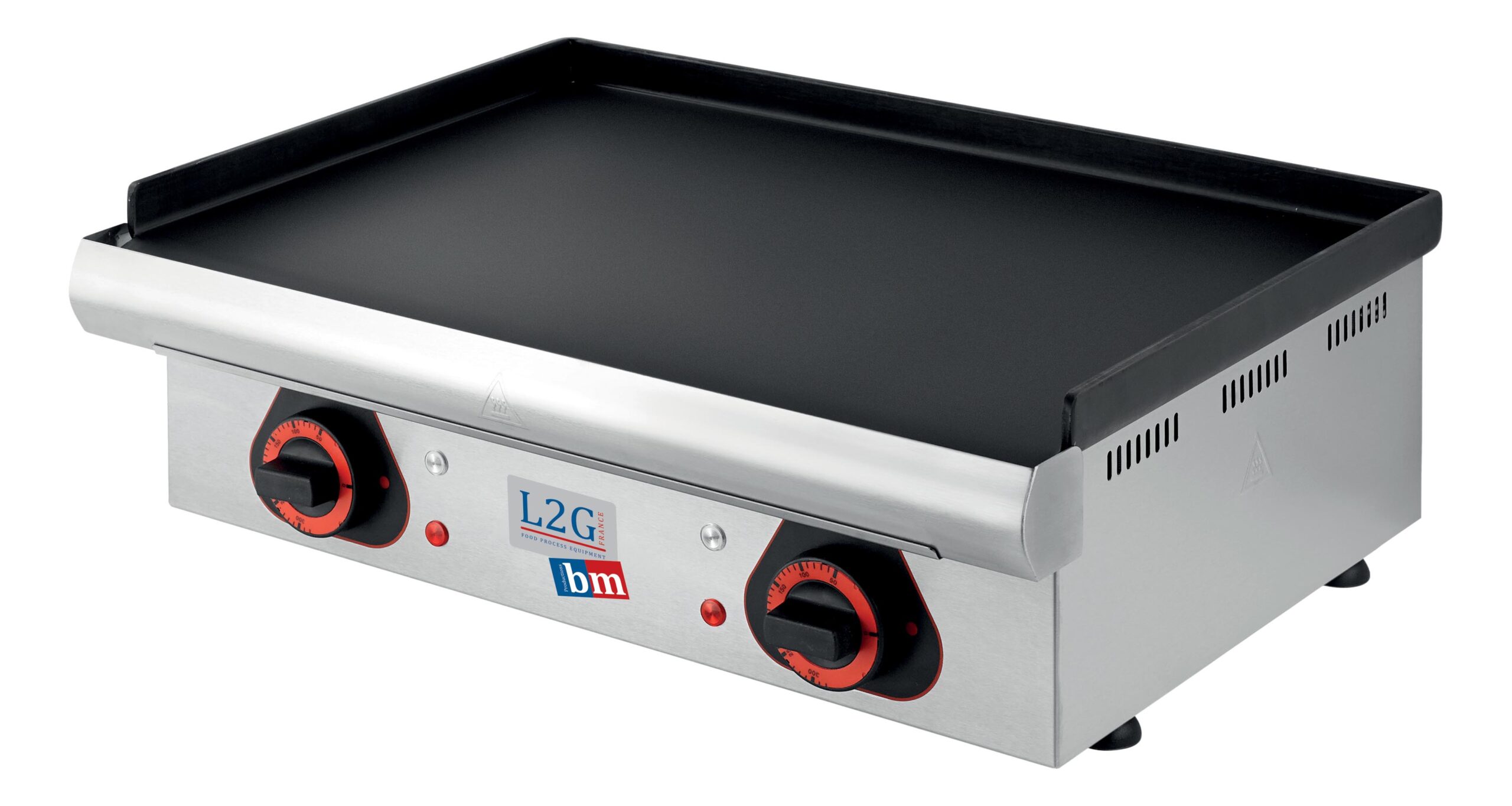 PLANCHA ELECTRIQUE PLAQUE ACIER ALIMENTAIRE LISSE EP. 6MM, REVÊTEMENT PLAQUE BLEUIE