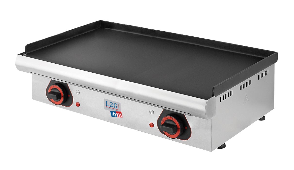 PLANCHA ELECTRIQUE PLAQUE ACIER ALIMENTAIRE LISSE EP. 6MM, REVÊTEMENT PLAQUE BLEUIE