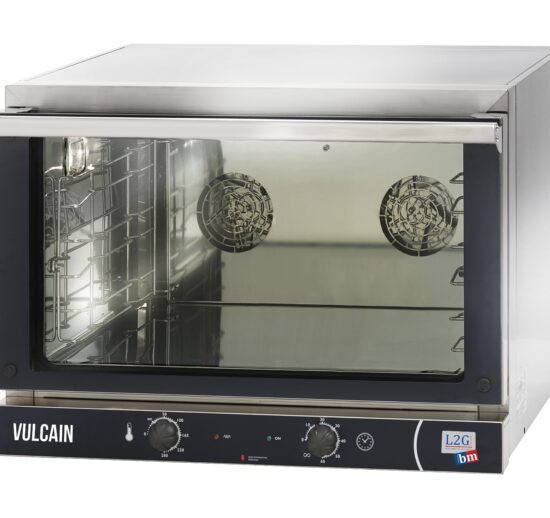 FOUR A CONVECTION MANUEL 3X600X400, P. BASCULANTE MINUTERIE 60MIN,THERMOSTAT DE 0° A 280°, PAS 104MM