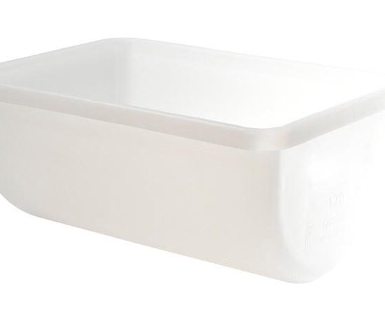 PATIERE DEMI-CYLINDRIQUE 170 LITRES, EN POLYETHYLENE BASSE DENSITE
