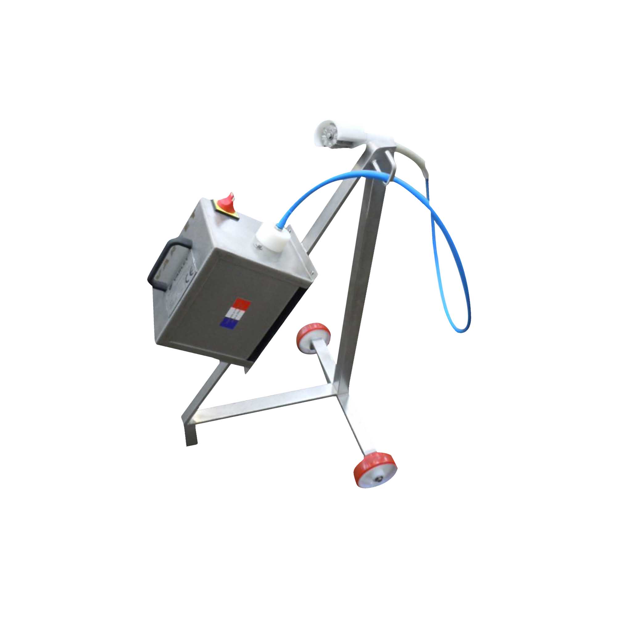 CHARIOT INOX ROULANT SUPPORT V108 POUR ERGONOMIE D'UTILISATION